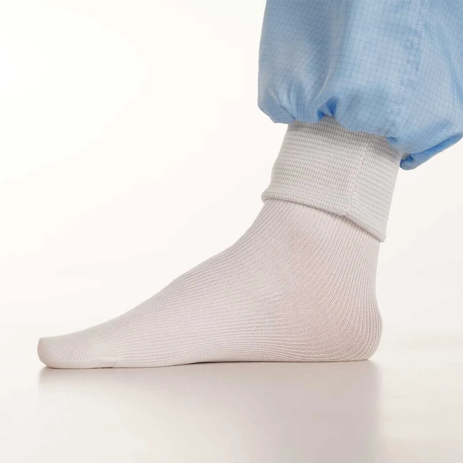 Zijaanzicht cleanroom sok