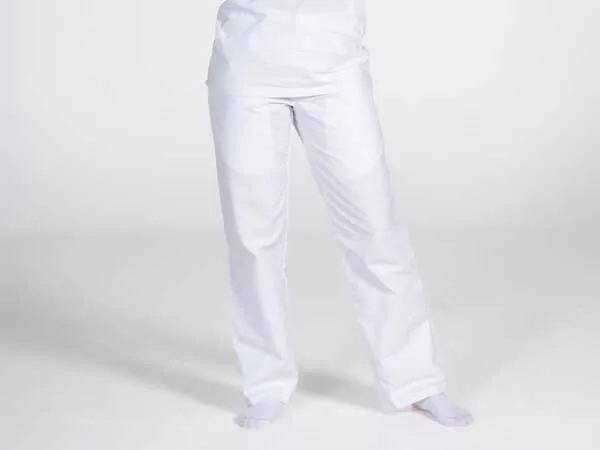 Witte food werkbroek voor dames