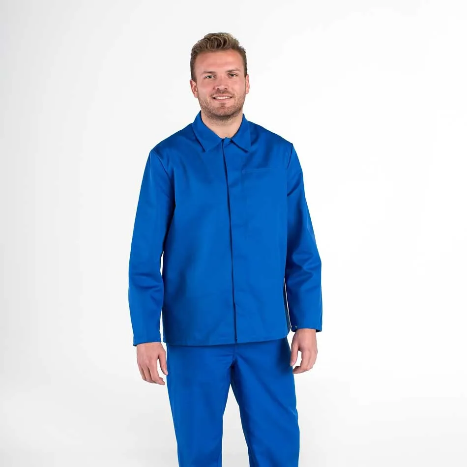 Blauwe foodkleding met jas van Lavans