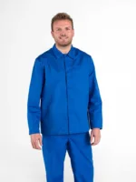 Blauwe foodkleding met jas van Lavans