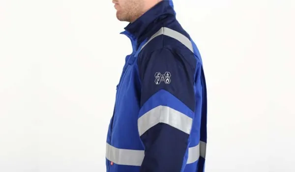 Zij aanzicht werkjack van 5-safety Image+
