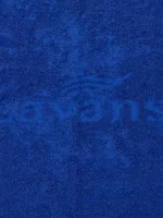 Detailfoto van haren badhanddoek