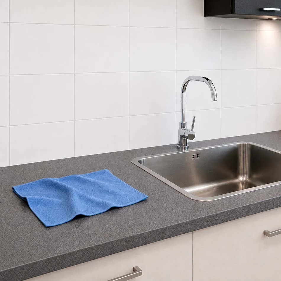 Sfeerfoto van een microvezeldoek van Lavans