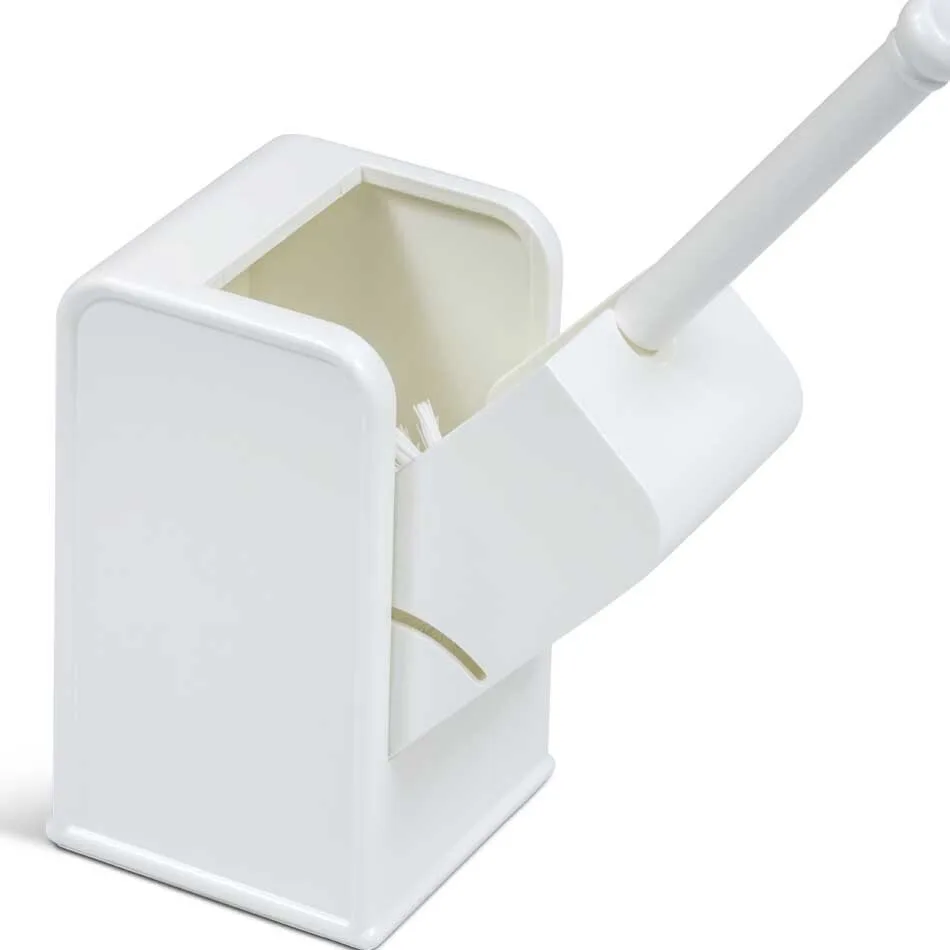 Productfoto van een openstaande toiletborstel in houder