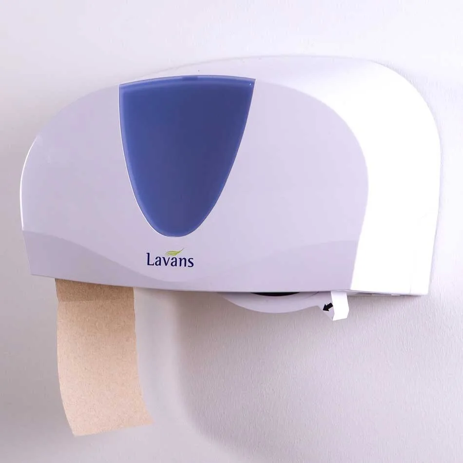 Gerecycled papier in toiletrolhouder duo