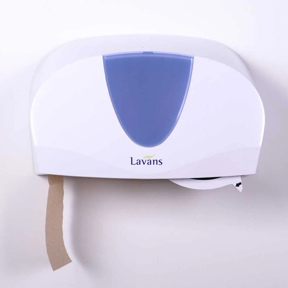 Vooraanzicht Duo Toiletrolhouder met gerecycled wcpapier
