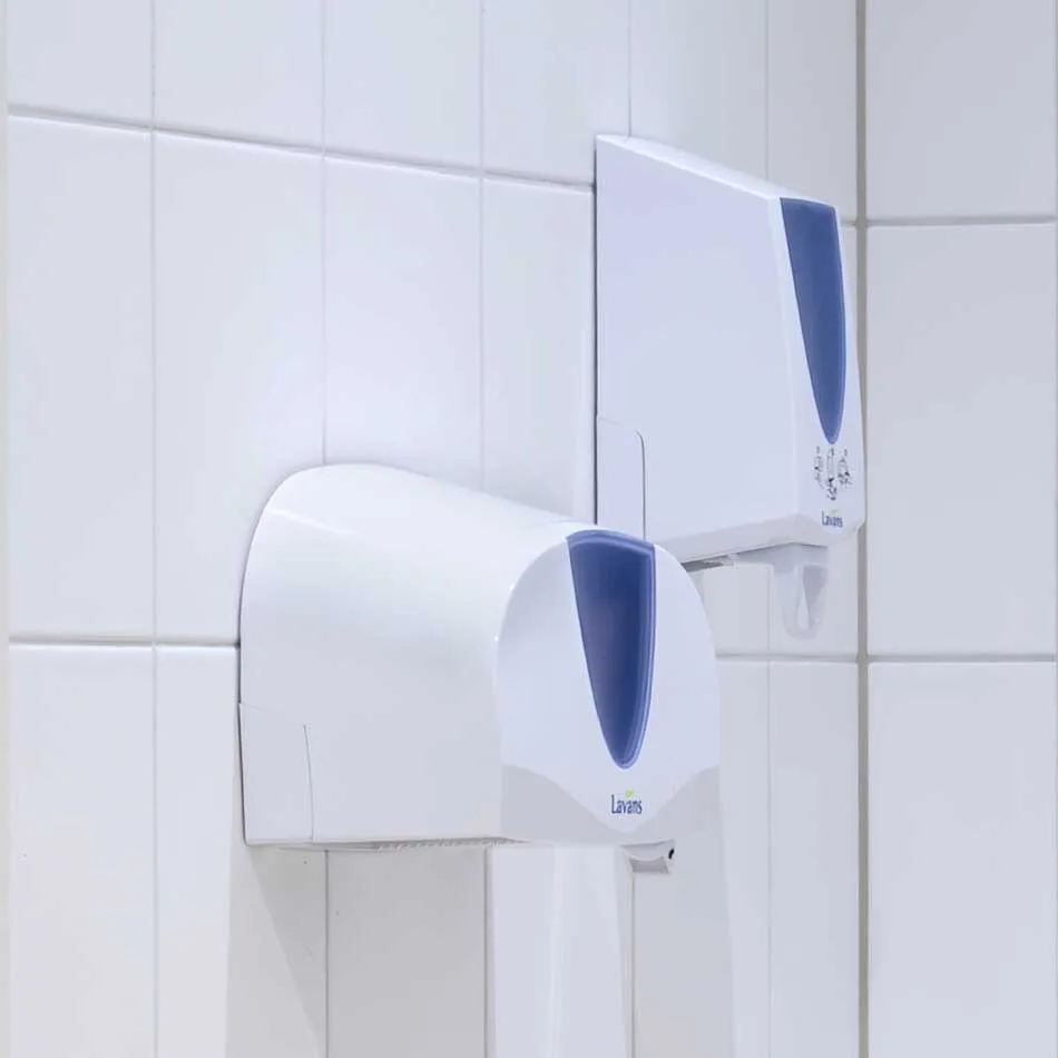 Duo Toiletrolhouder samen met de toiletbrilreiniger