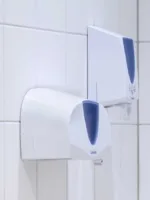 Duo Toiletrolhouder samen met de toiletbrilreiniger