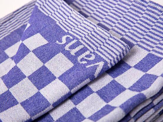 Keukendoek geruit blauw