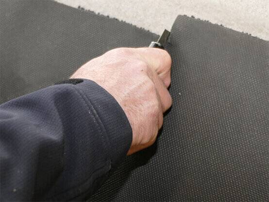 We snijden de matten precies op maat zodat hij past in uw entree