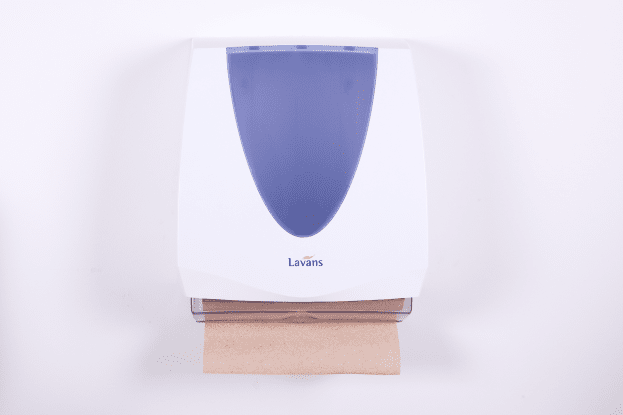 Vooraanzicht van de vouwhanddoekjes in onze Ellipse automaat